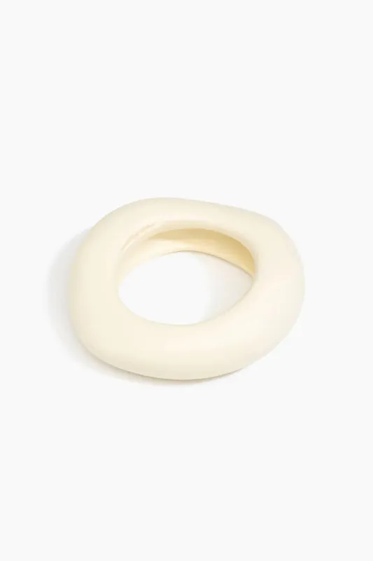 Large Drift Bangle by Dinosaur Designs - Cream sold by St. Agni