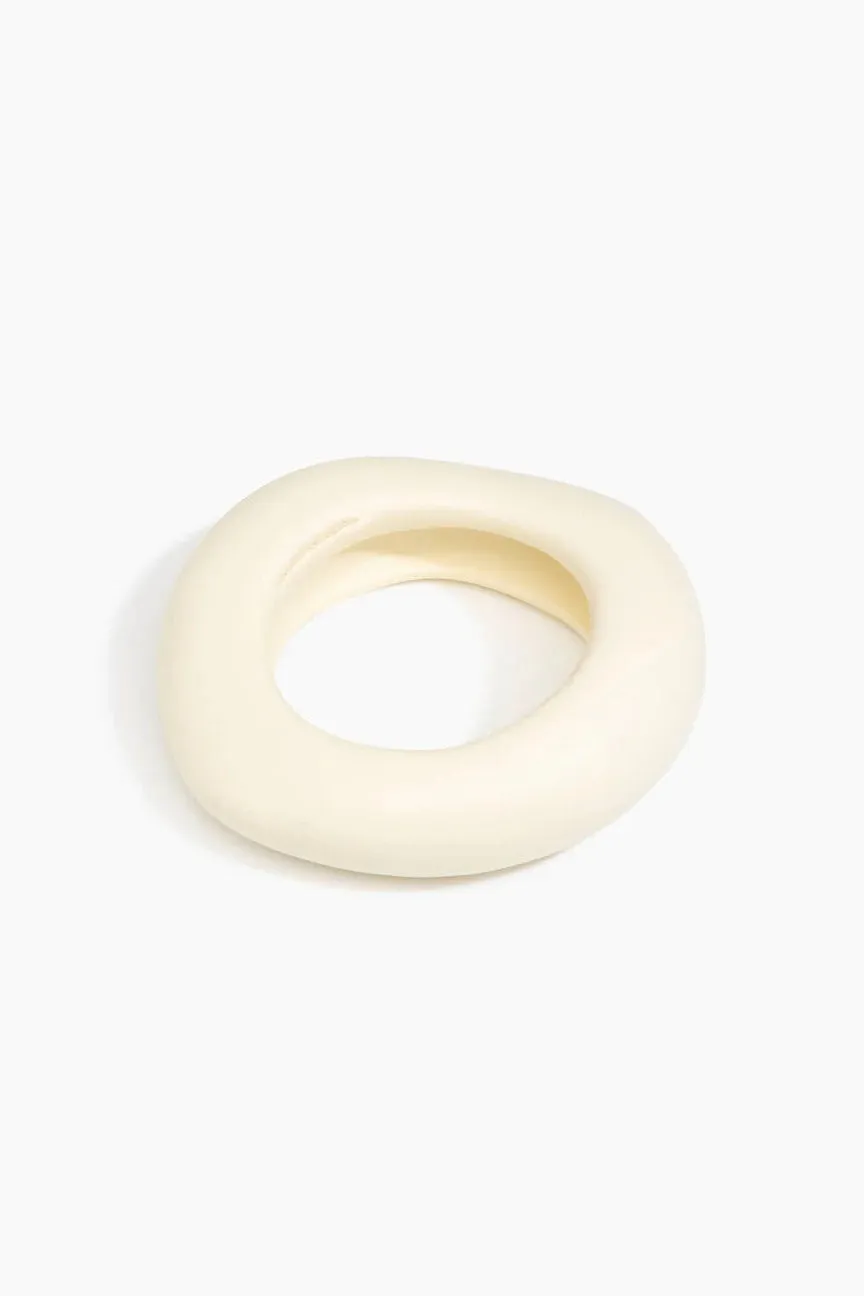Large Drift Bangle by Dinosaur Designs - Cream sold by St. Agni