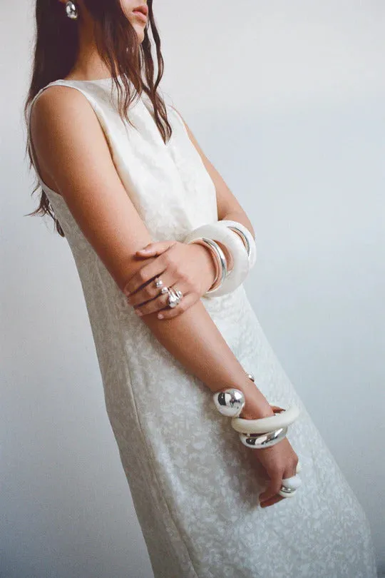 Large Drift Bangle by Dinosaur Designs - Cream sold by St. Agni product image thumbnail 2