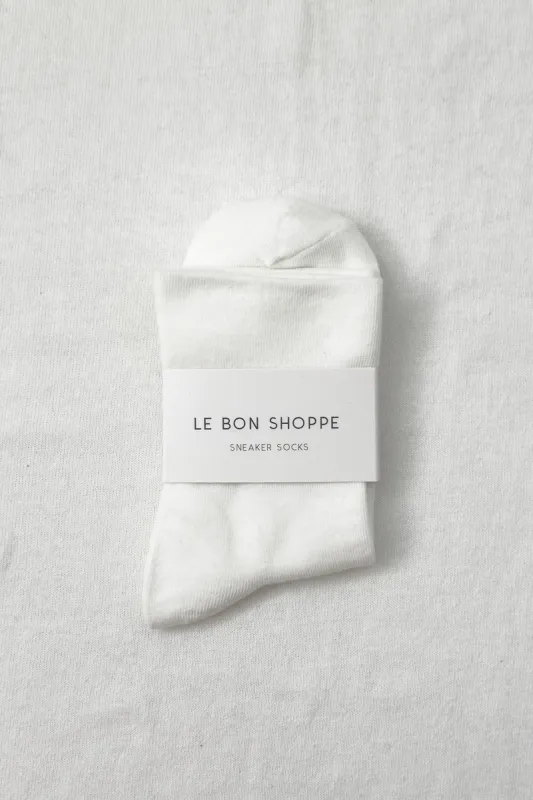 Sneaker Socks by Le Bon Shoppe - Classic White sold by St. Agni
