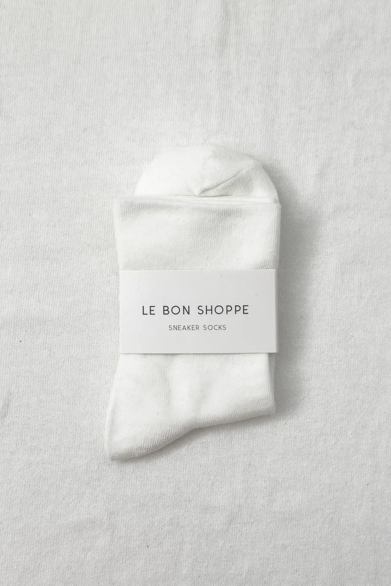 Sneaker Socks by Le Bon Shoppe - Classic White sold by St. Agni