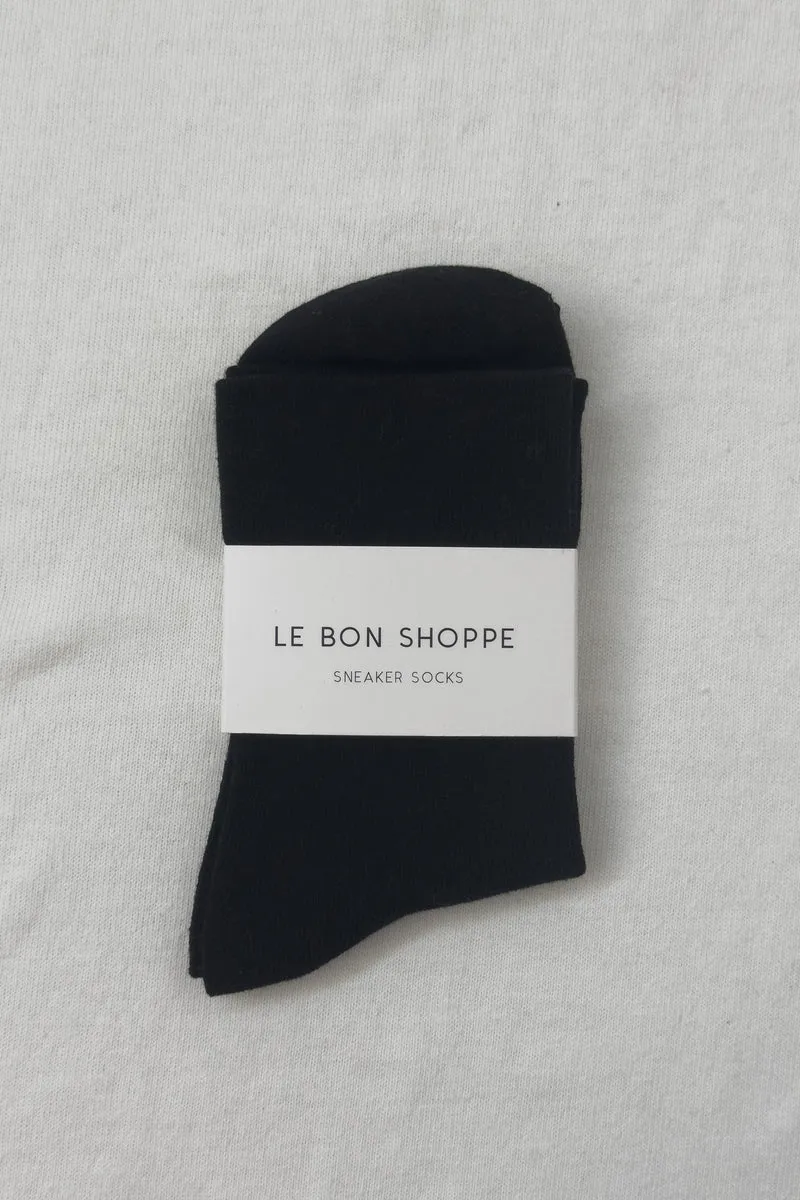 Sneaker Socks by Le Bon Shoppe - True Black sold by St. Agni