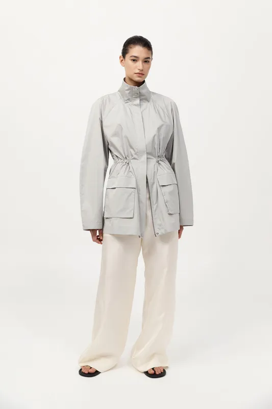 Paper Taffeta Parka - Silver sold by St. Agni