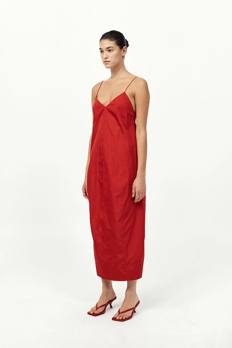 Paper Taffeta Cocoon Dress - Red sold by St. Agni product image thumbnail 2