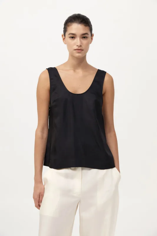 Jordan Button Up Top - Black made by St. Agni