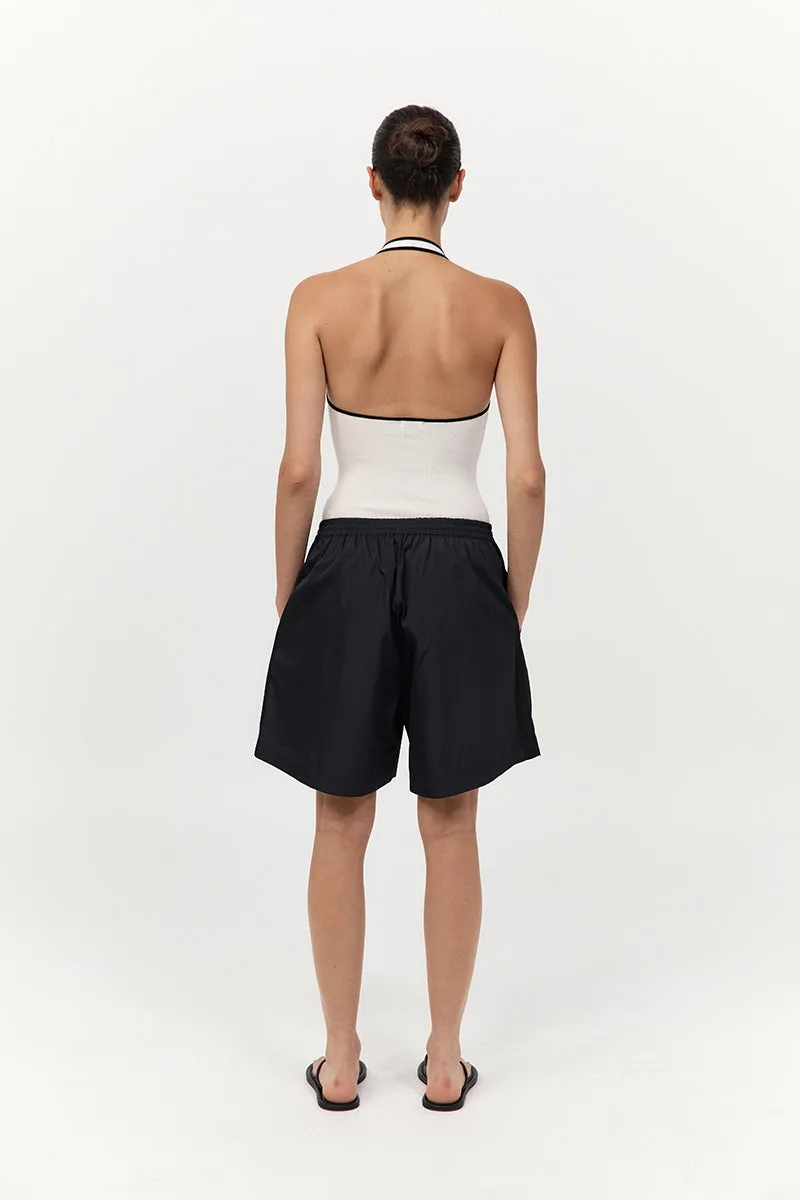 Fine Line Halter Top - Off White / Black sold by St. Agni product image thumbnail 3