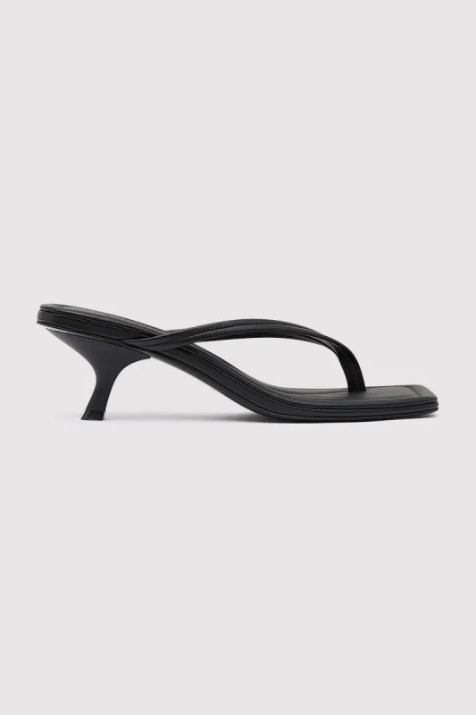 Thong Detail Heel - Black sold by St. Agni