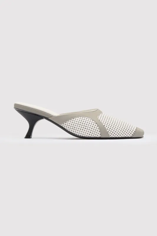 Perforated Heel - Off White sold by St. Agni