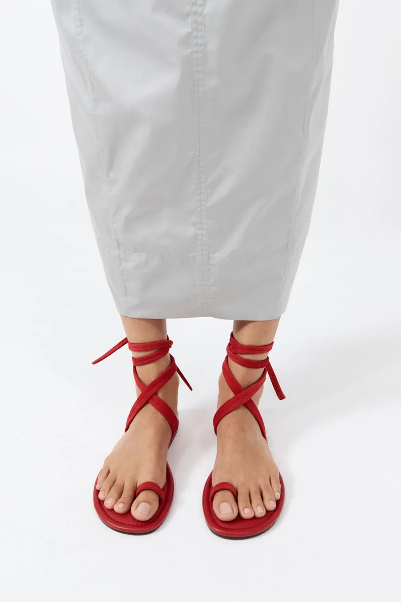 Tie Up Flat - Rosso sold by St. Agni product image thumbnail 4