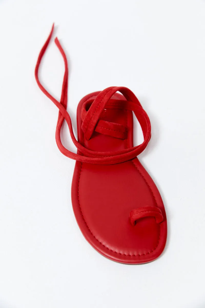 Tie Up Flat - Rosso sold by St. Agni product image thumbnail 3