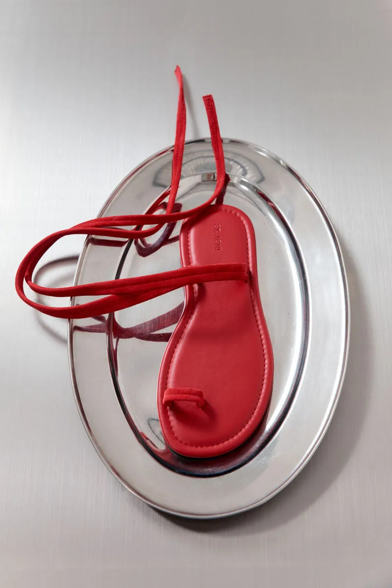 Tie Up Flat - Rosso sold by St. Agni product image thumbnail 5