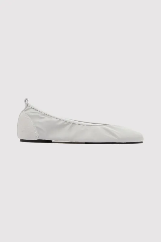 Satin Ballet Flat - Silver sold by St. Agni