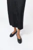 Minimal Perforated Ballet Flat - Black sold by St. Agni