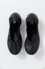 Minimal Perforated Ballet Flat - Black sold by St. Agni