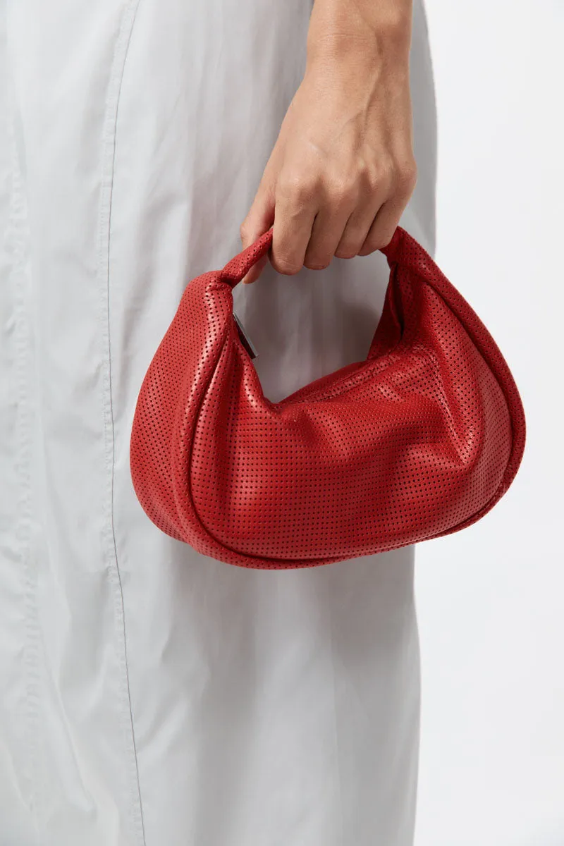 Perforated Mini Bon Bon Bag - Rosso sold by St. Agni product image thumbnail 5