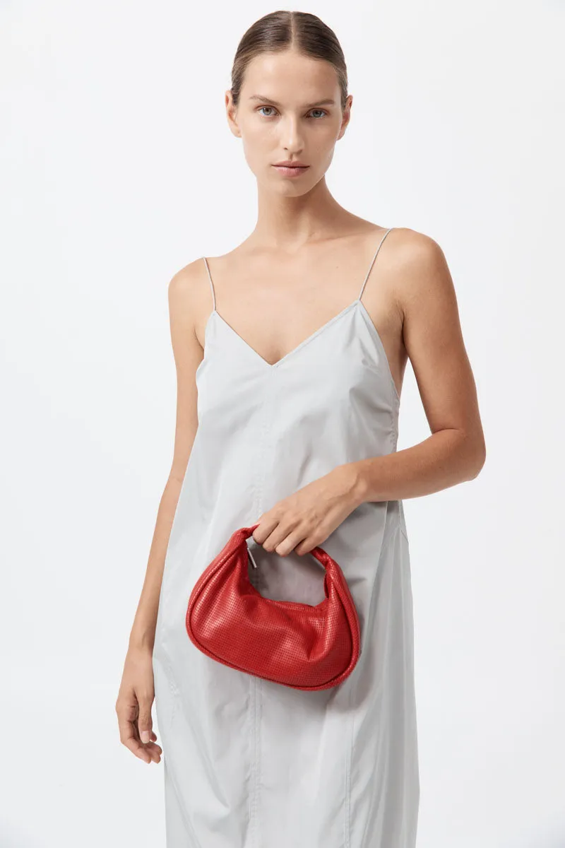 Perforated Mini Bon Bon Bag - Rosso sold by St. Agni