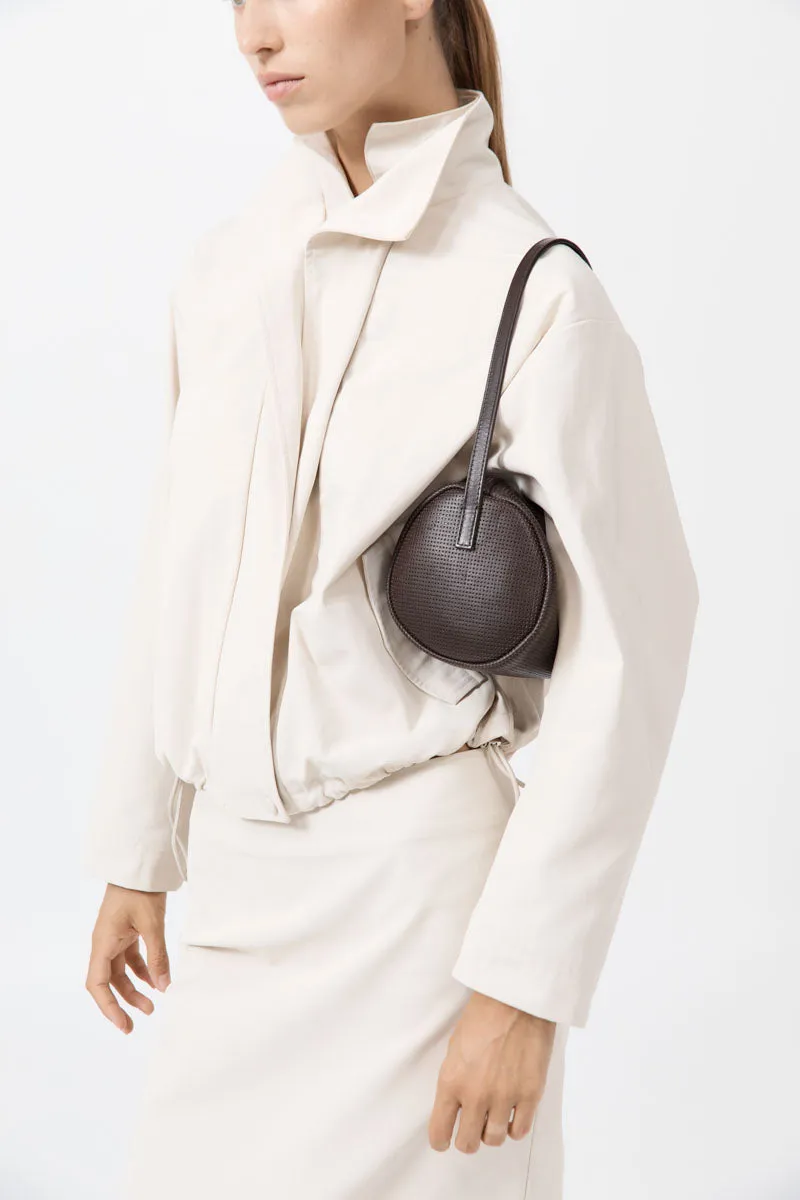 Perforated Connolo Shoulder Bag - Coffee sold by St. Agni product image thumbnail 3