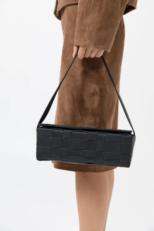 Woven East West Bag - Black made by St. Agni