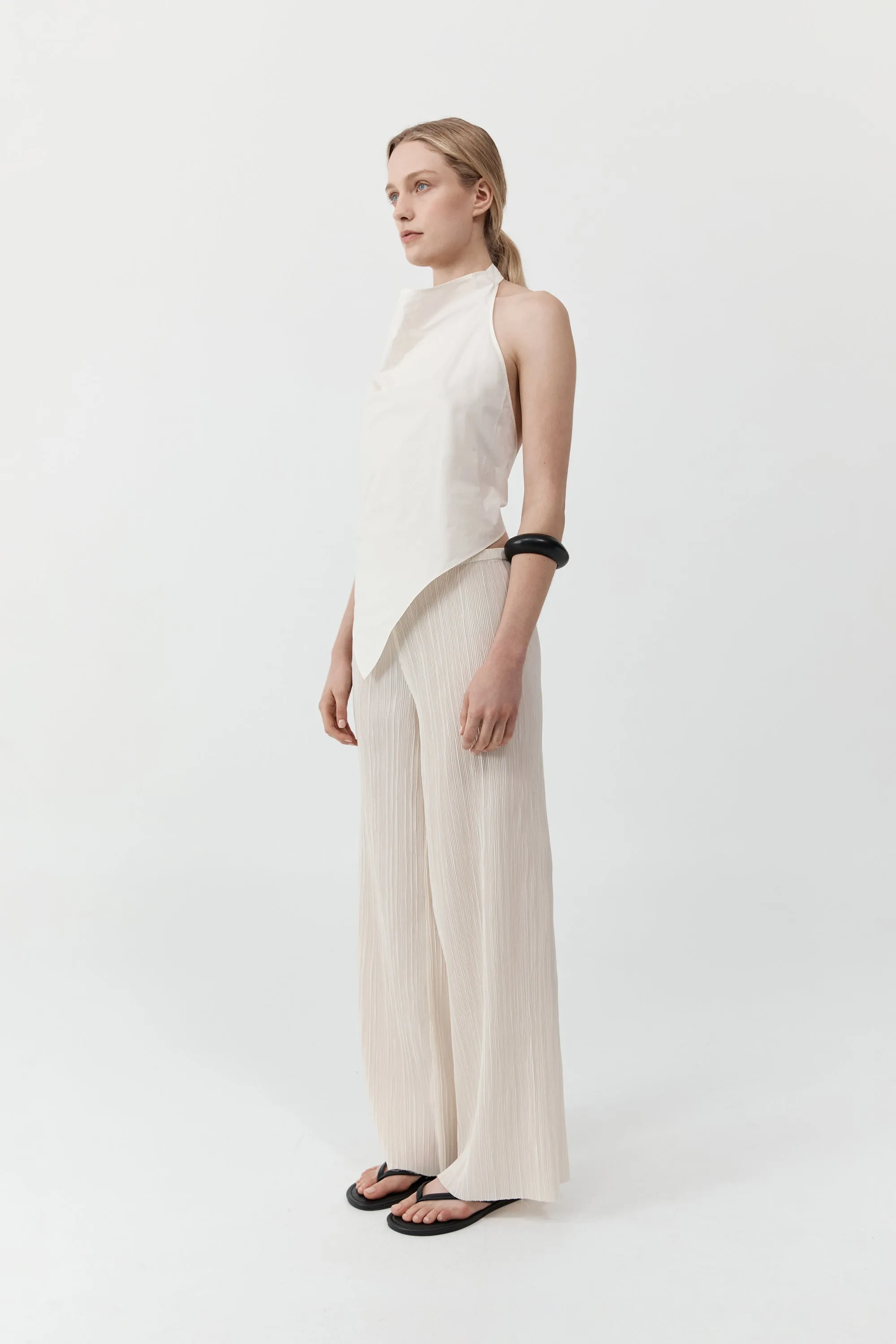 Mini Pleat Pants - Oyster sold by St. Agni product image thumbnail 5