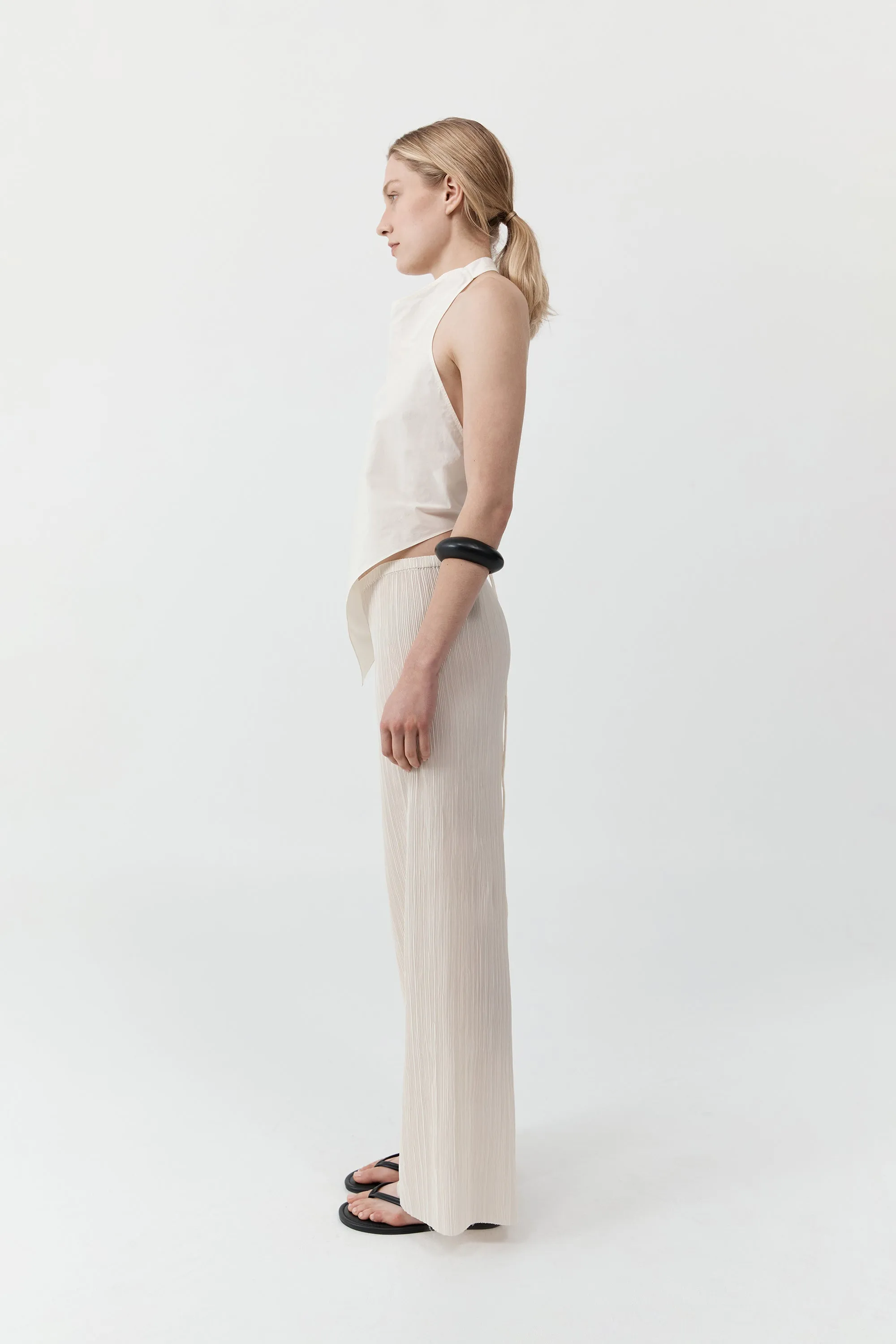 Mini Pleat Pants - Oyster sold by St. Agni product image thumbnail 3