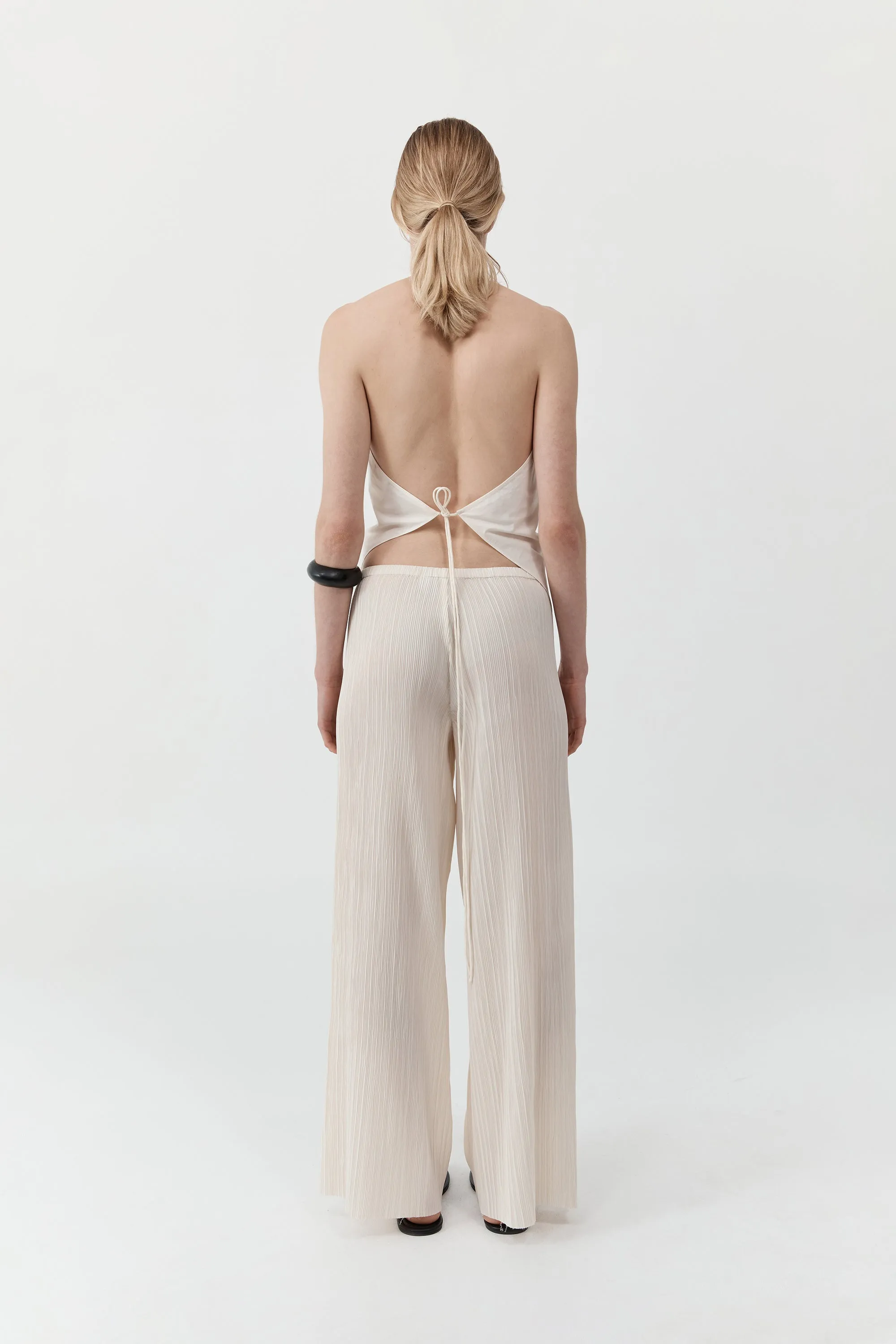 Mini Pleat Pants - Oyster sold by St. Agni product image thumbnail 4