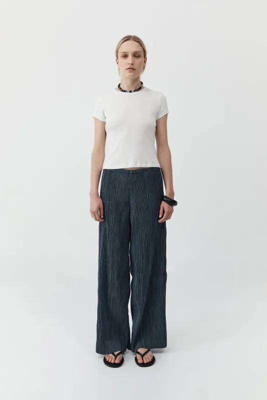 Mini Pleat Pants - Washed Black made by St. Agni