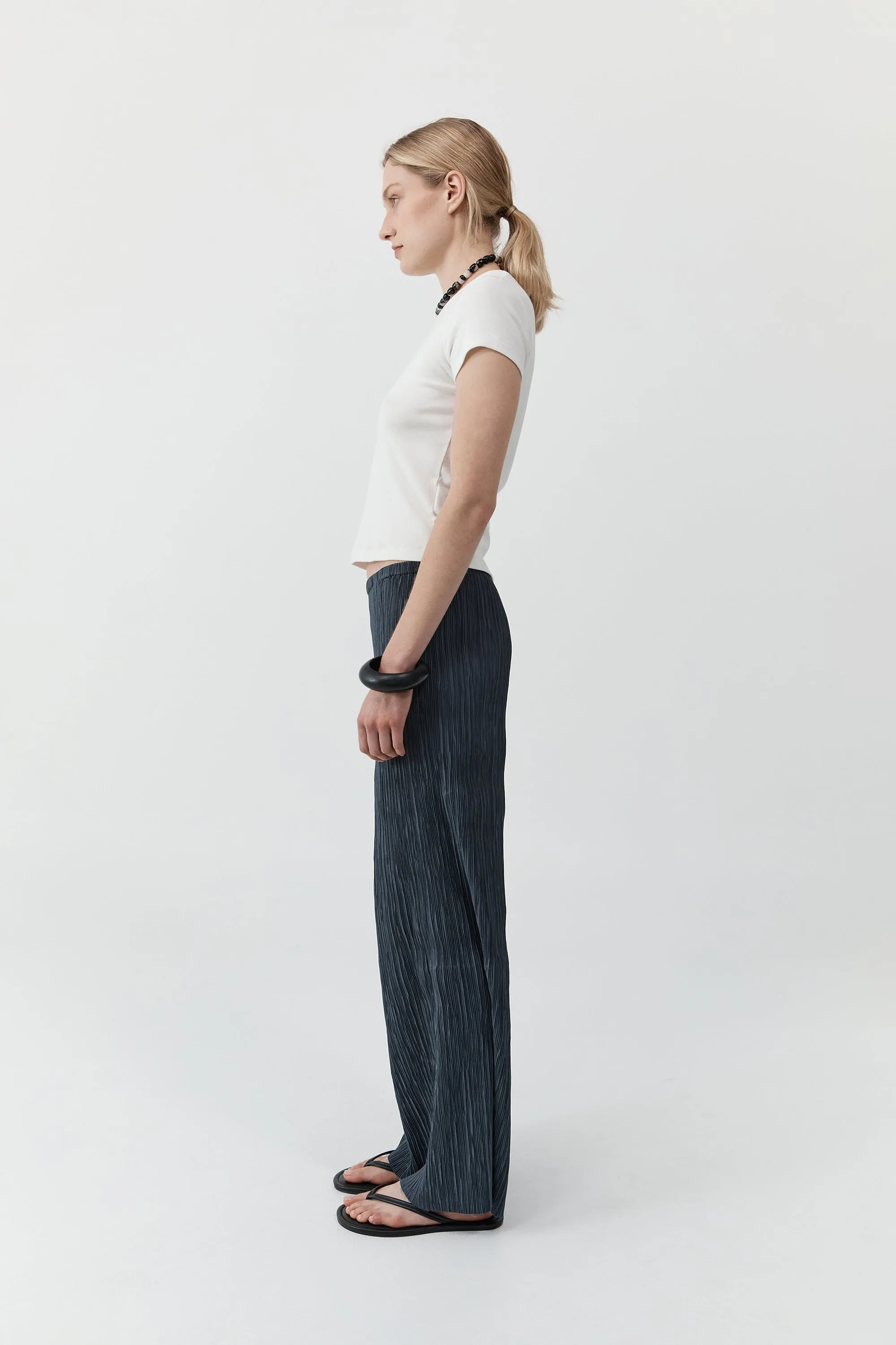 Mini Pleat Pants - Washed Black sold by St. Agni product image thumbnail 2