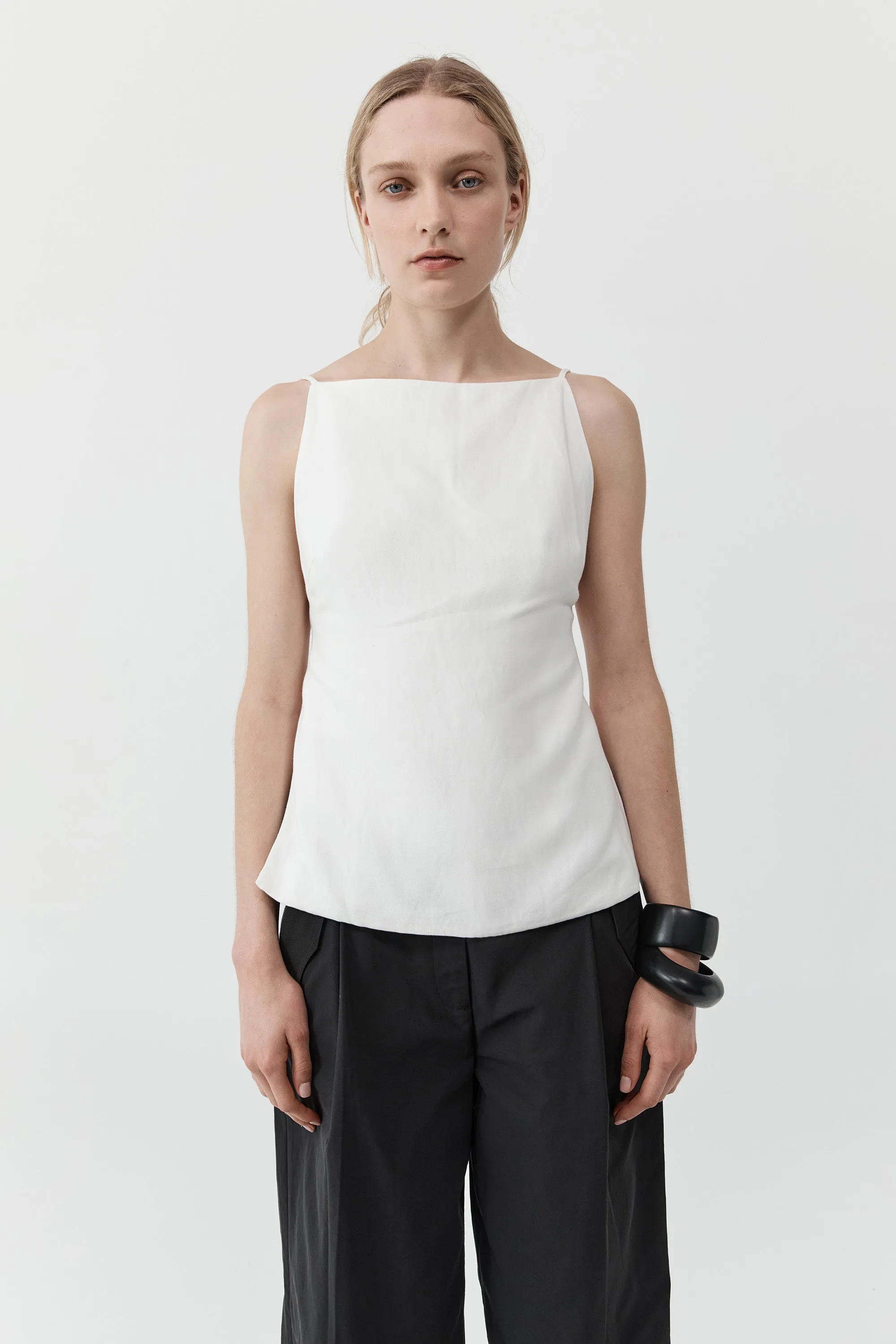 Square Backless Top - Salt sold by St. Agni product image thumbnail 4