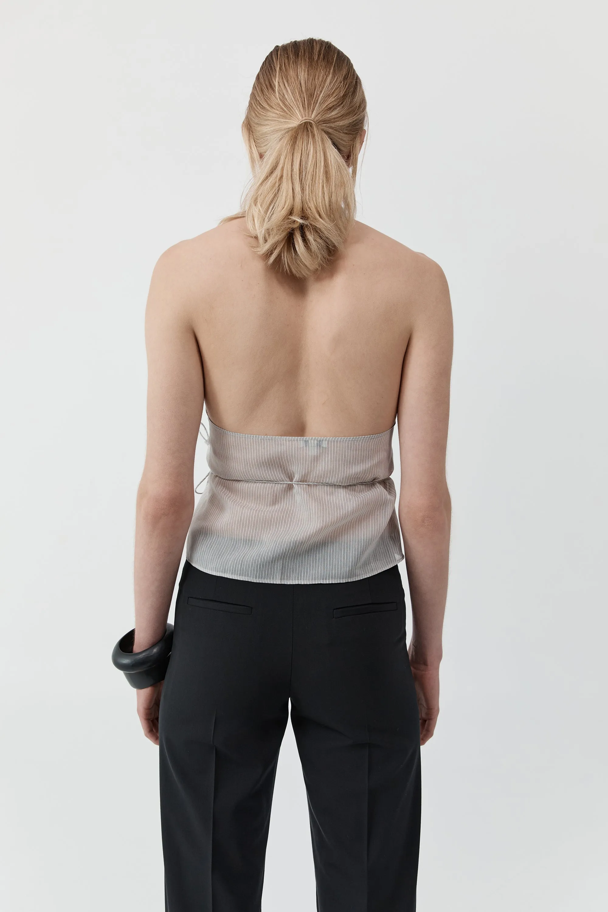 Sheer Stripe Wrap Top - Sheer Stripe sold by St. Agni product image thumbnail 5