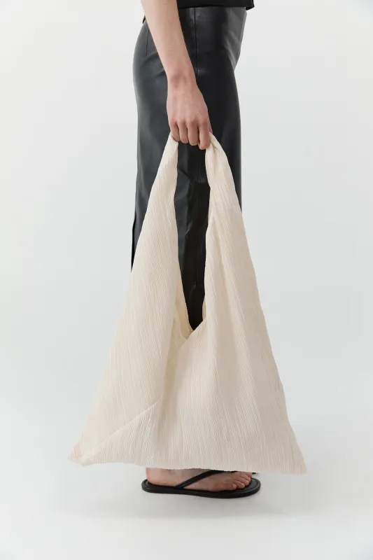 Mini Pleat Bag - Oyster sold by St. Agni
