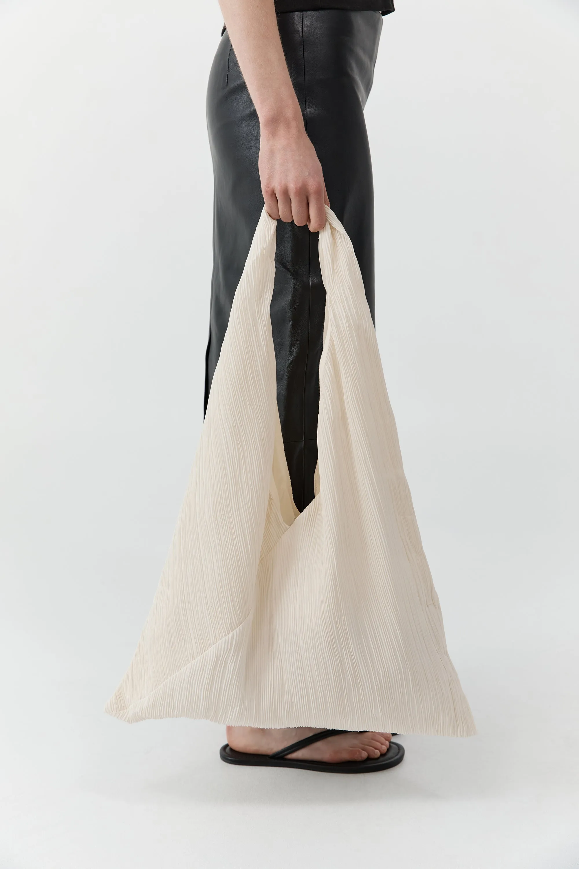 Mini Pleat Bag - Oyster sold by St. Agni