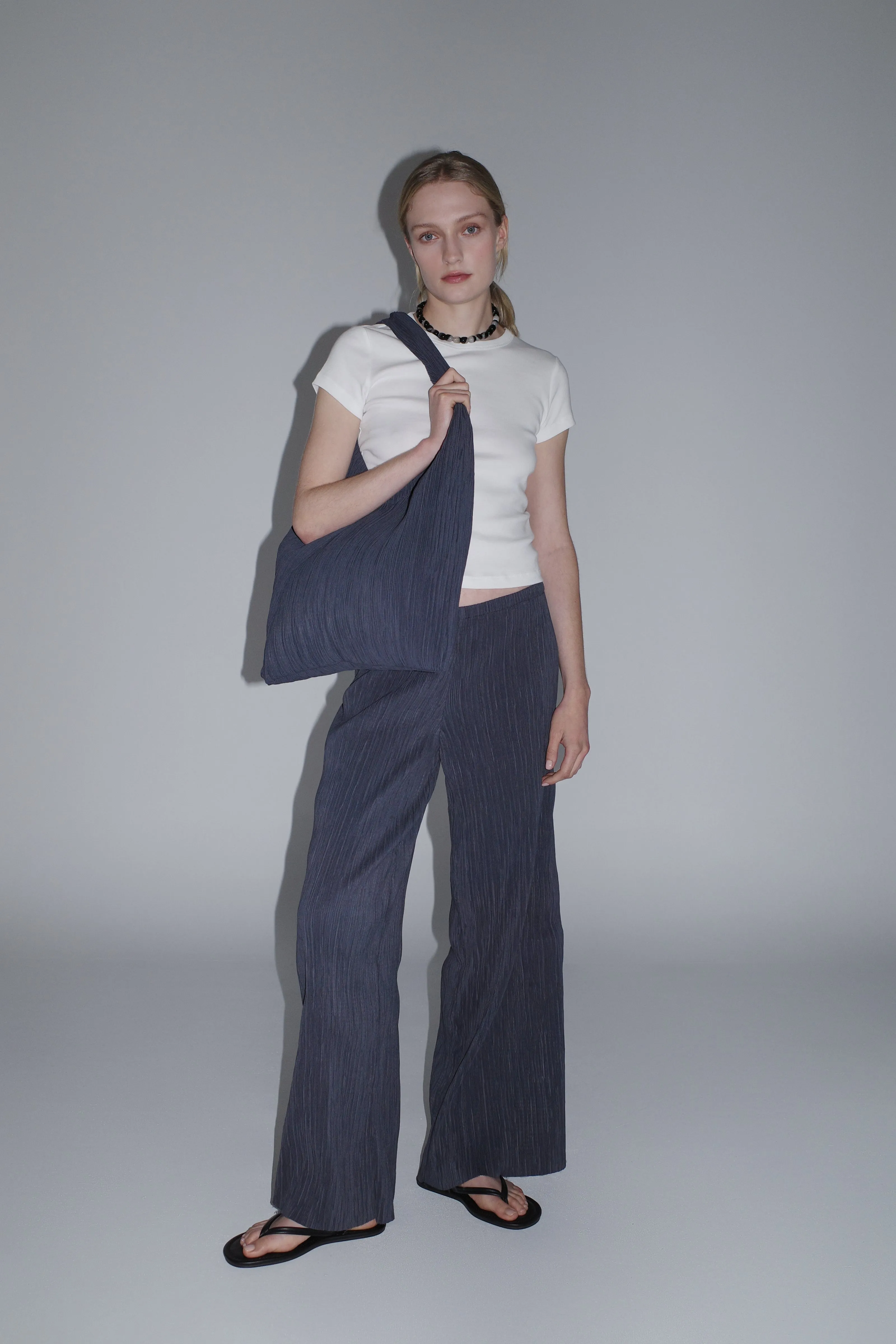 Mini Pleat Bag - Washed Black sold by St. Agni product image thumbnail 5