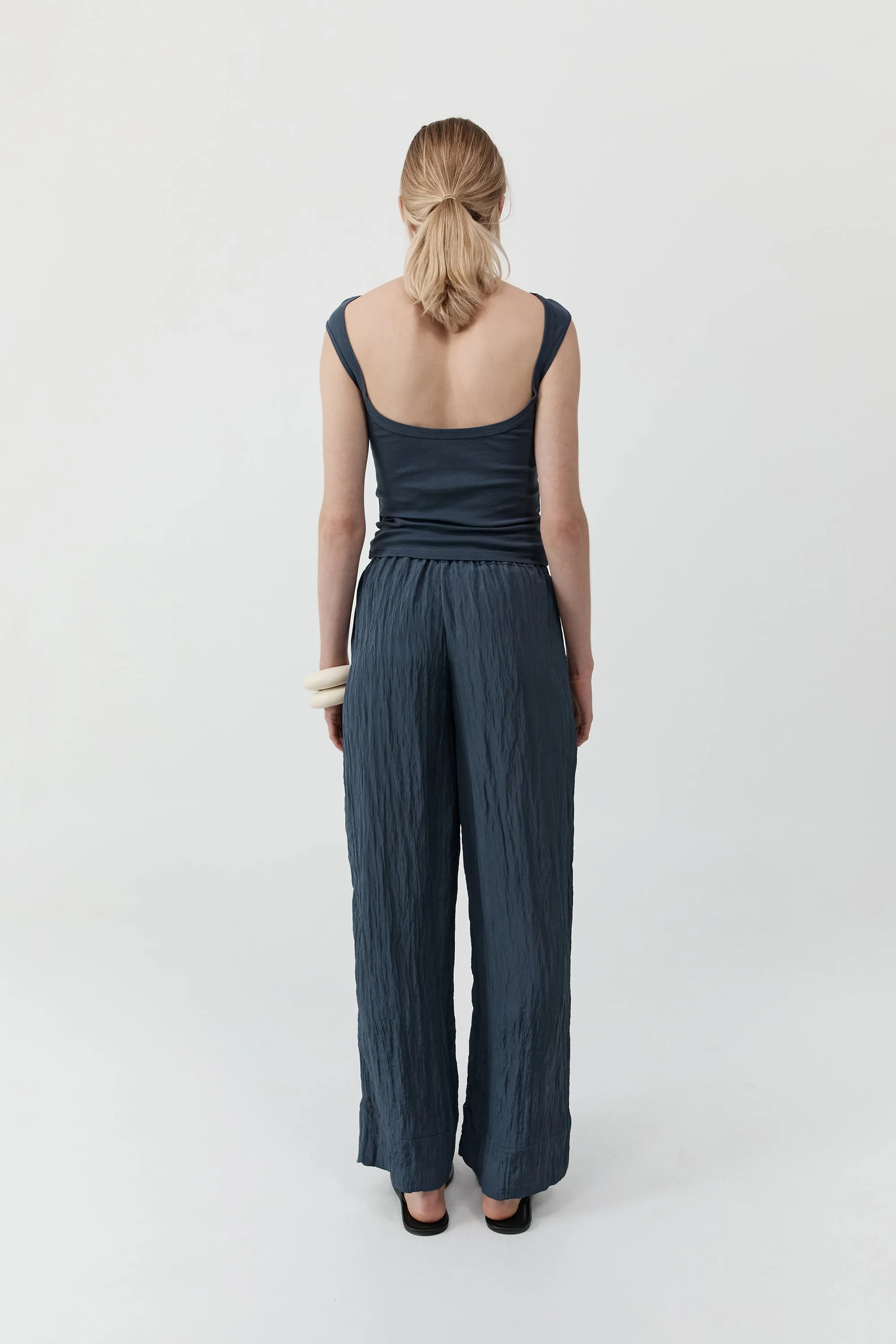 Crinkle Relaxed Pants - Ink sold by St. Agni product image thumbnail 3