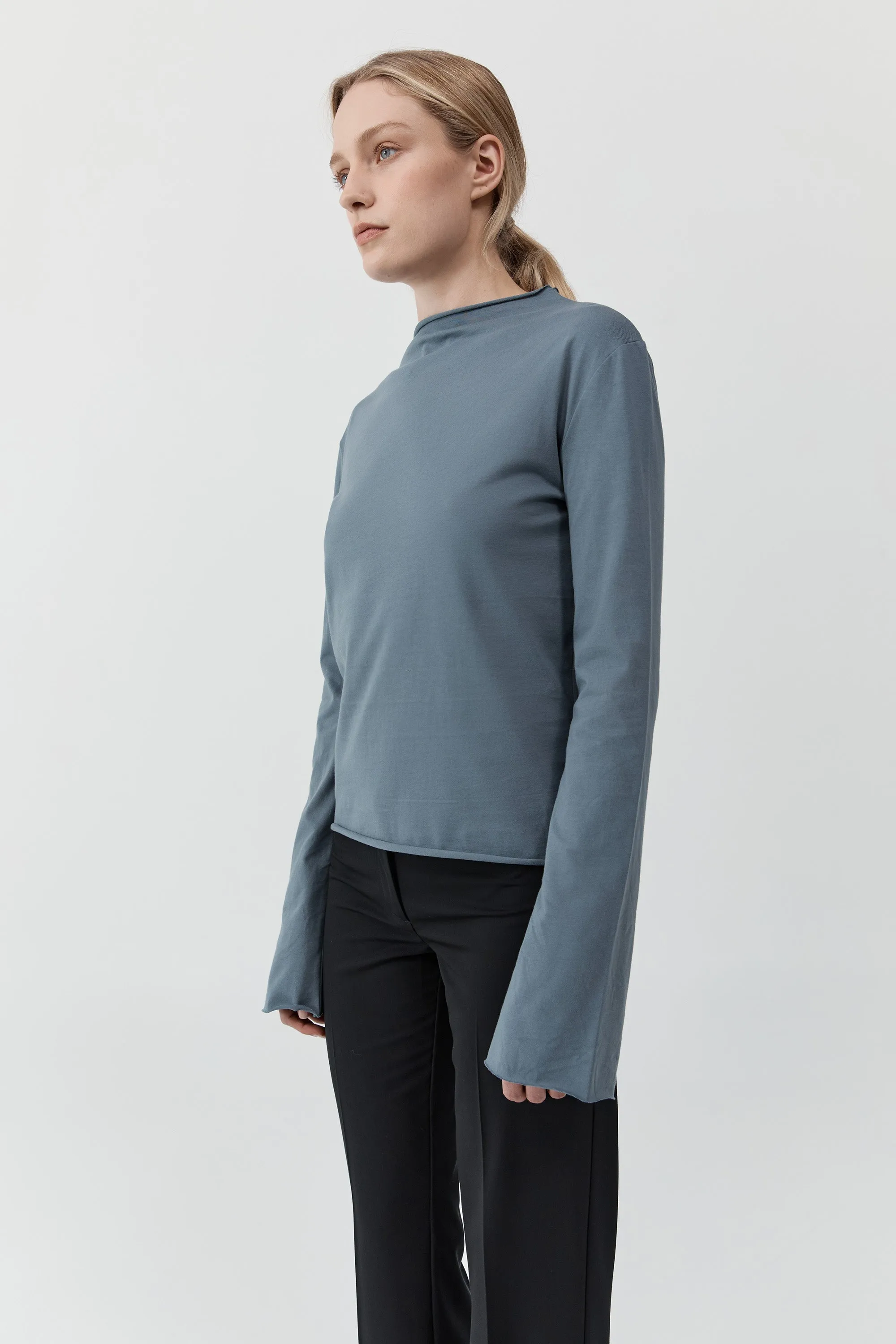 Funnel Neck Long Sleeve - Stormy Weather sold by St. Agni product image thumbnail 3