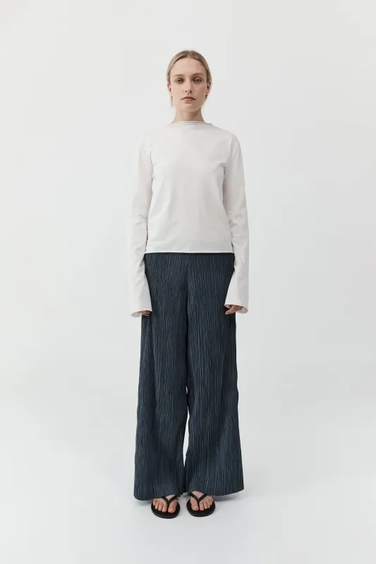 Funnel Neck Long Sleeve - White made by St. Agni