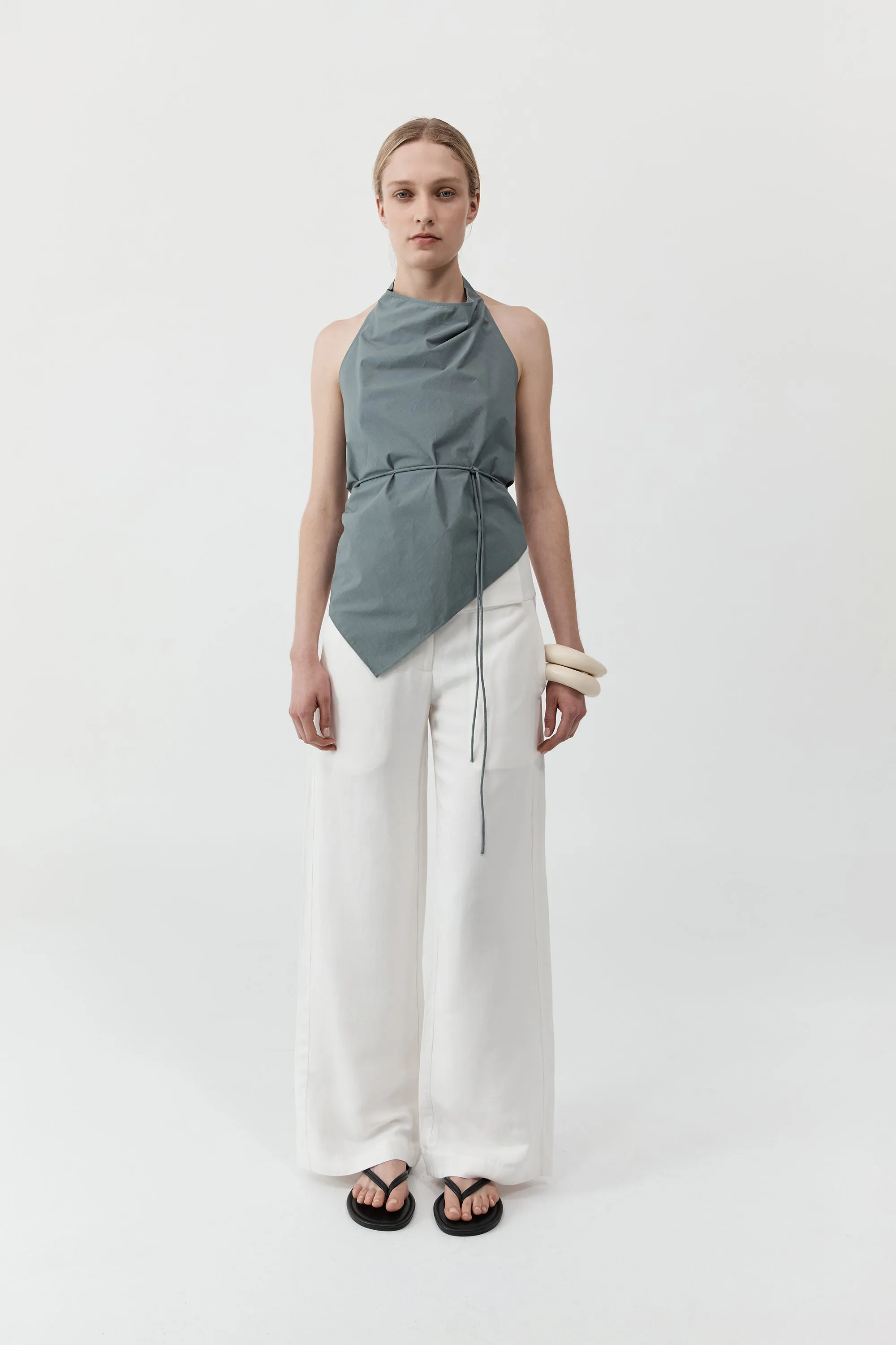 Cotton Tie Top - Stormy Weather sold by St. Agni