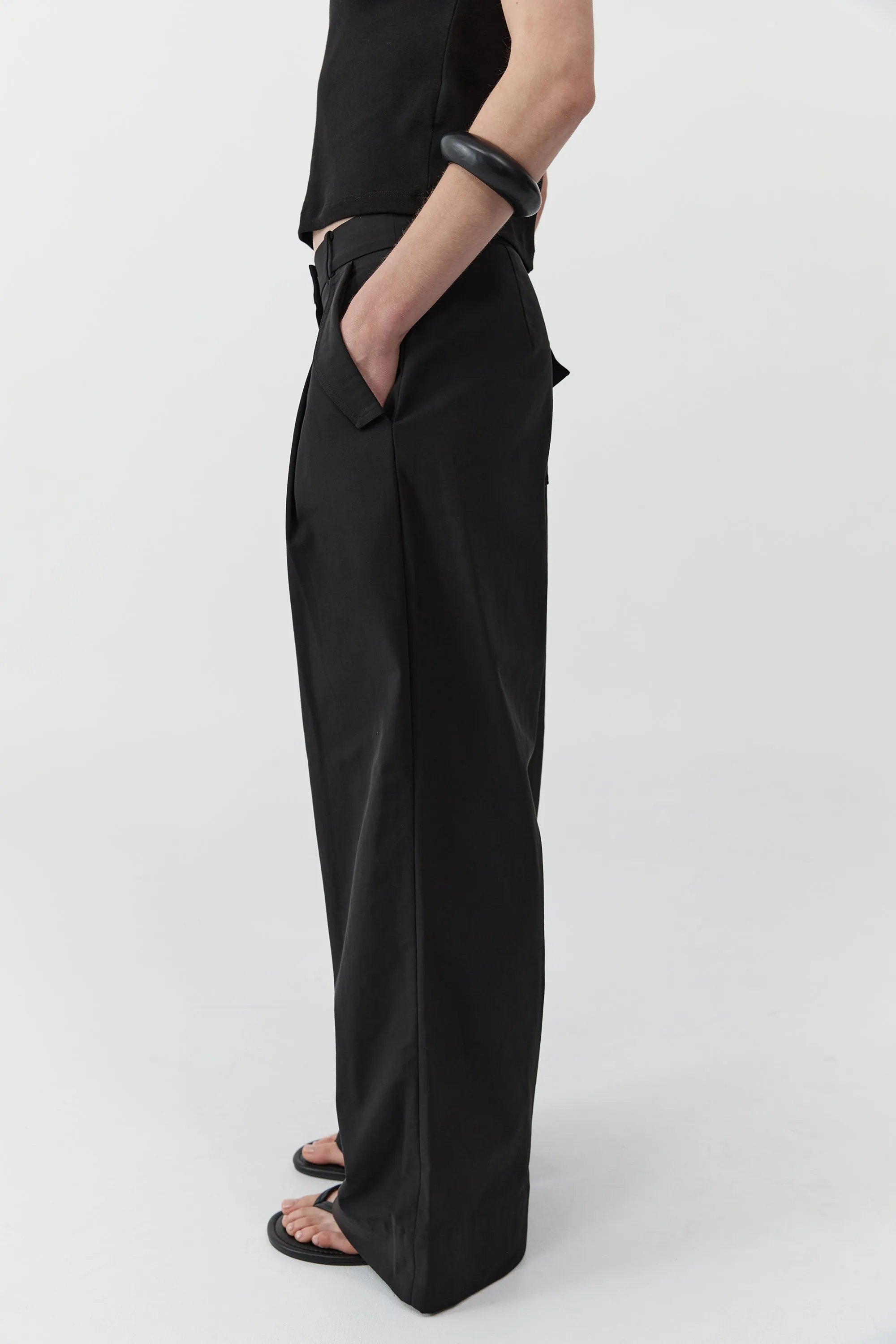Utility Pleat Pants - Black sold by St. Agni product image thumbnail 4