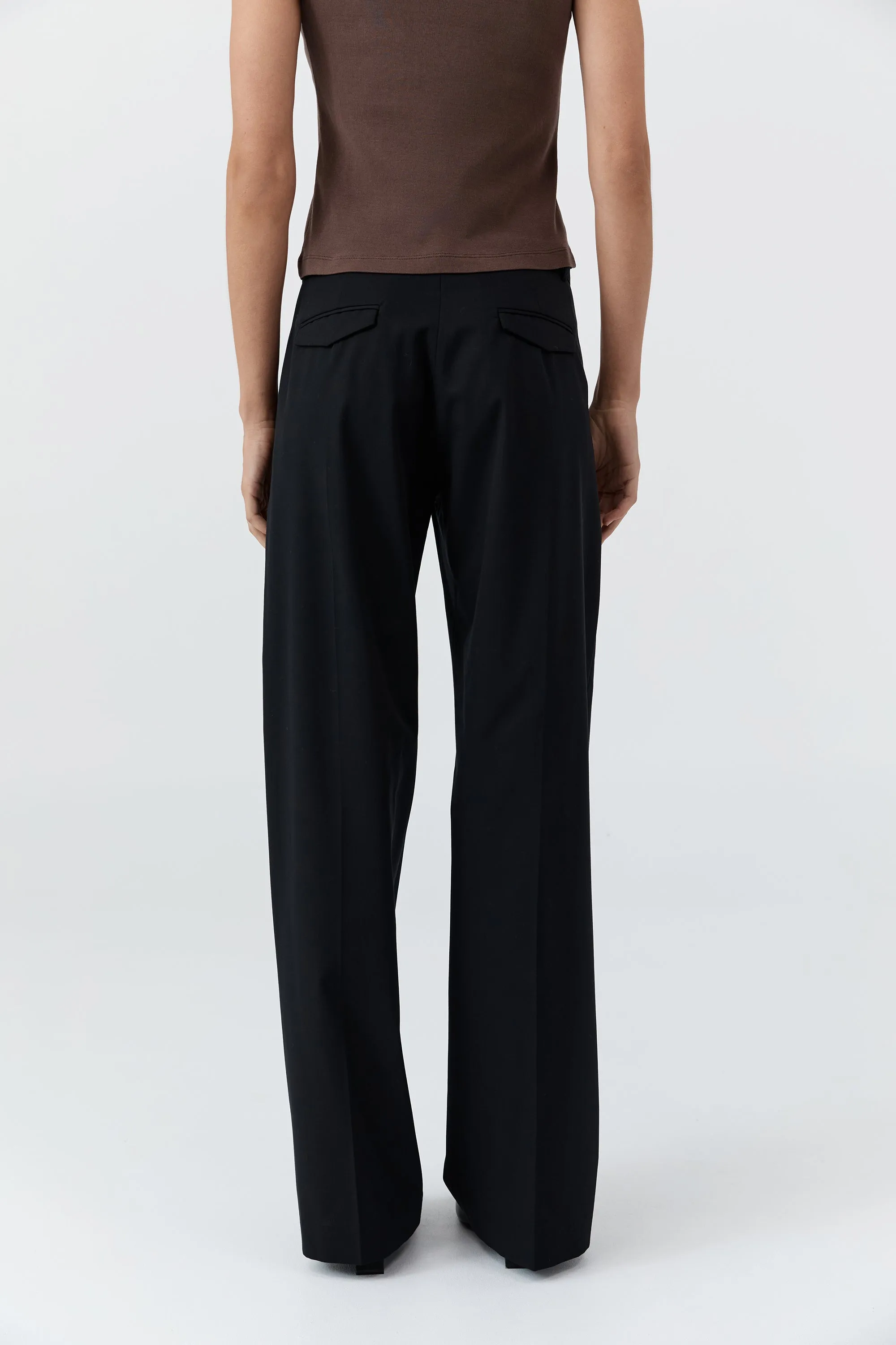 Fine Band Carter Trouser - Black sold by St. Agni product image thumbnail 4