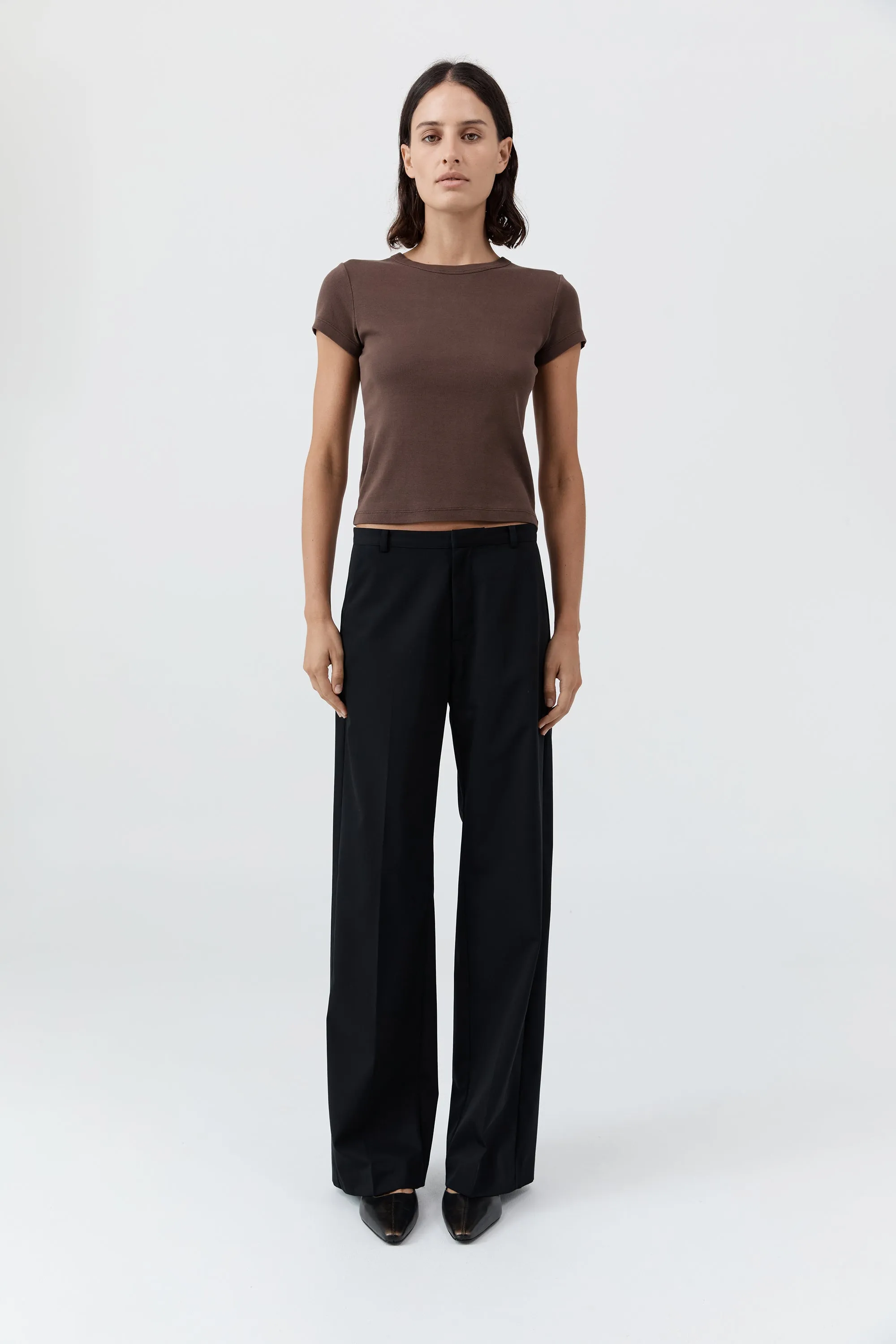 Fine Band Carter Trouser - Black sold by St. Agni product image thumbnail 5