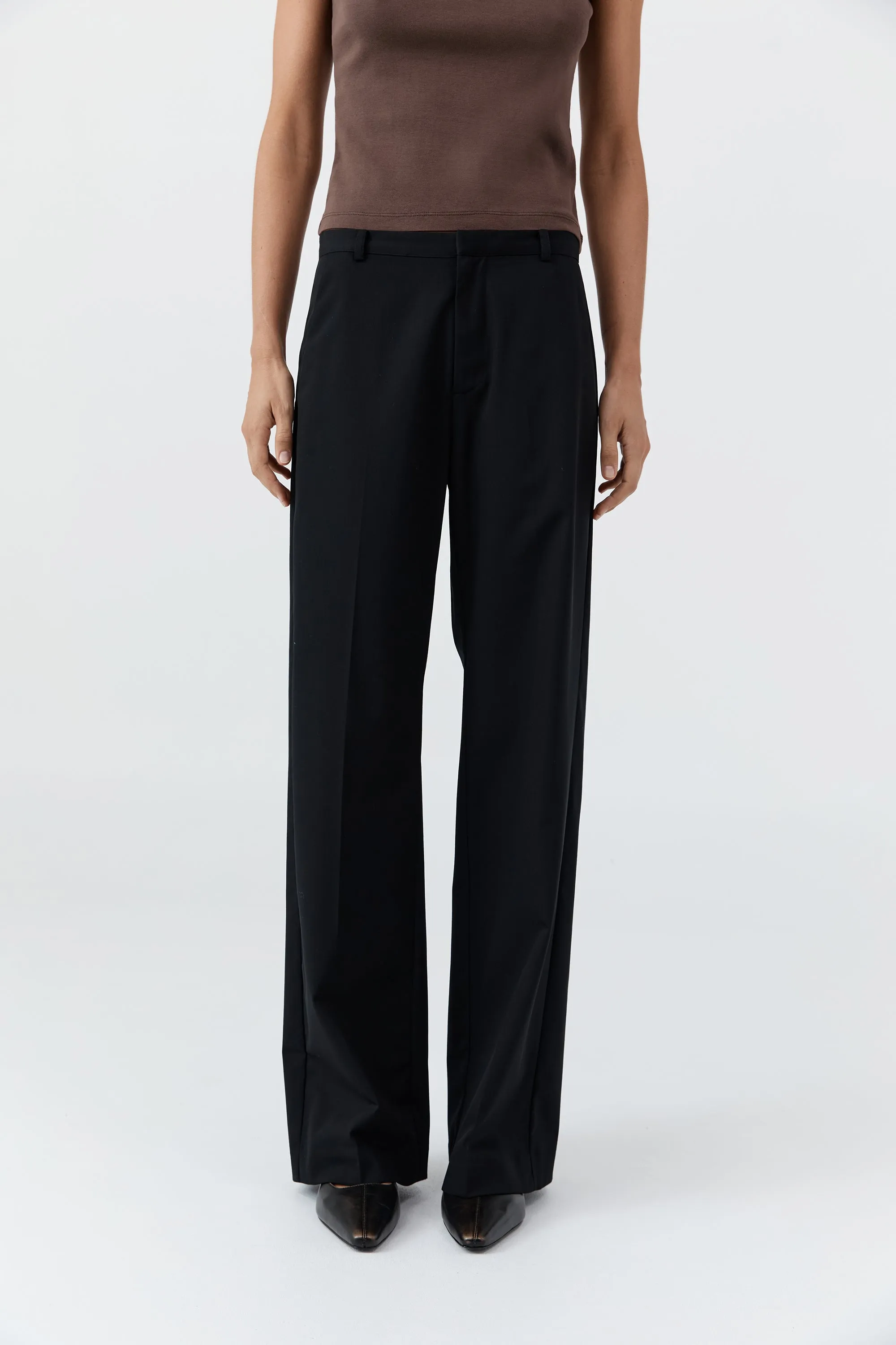 Fine Band Carter Trouser - Black sold by St. Agni product image thumbnail 3