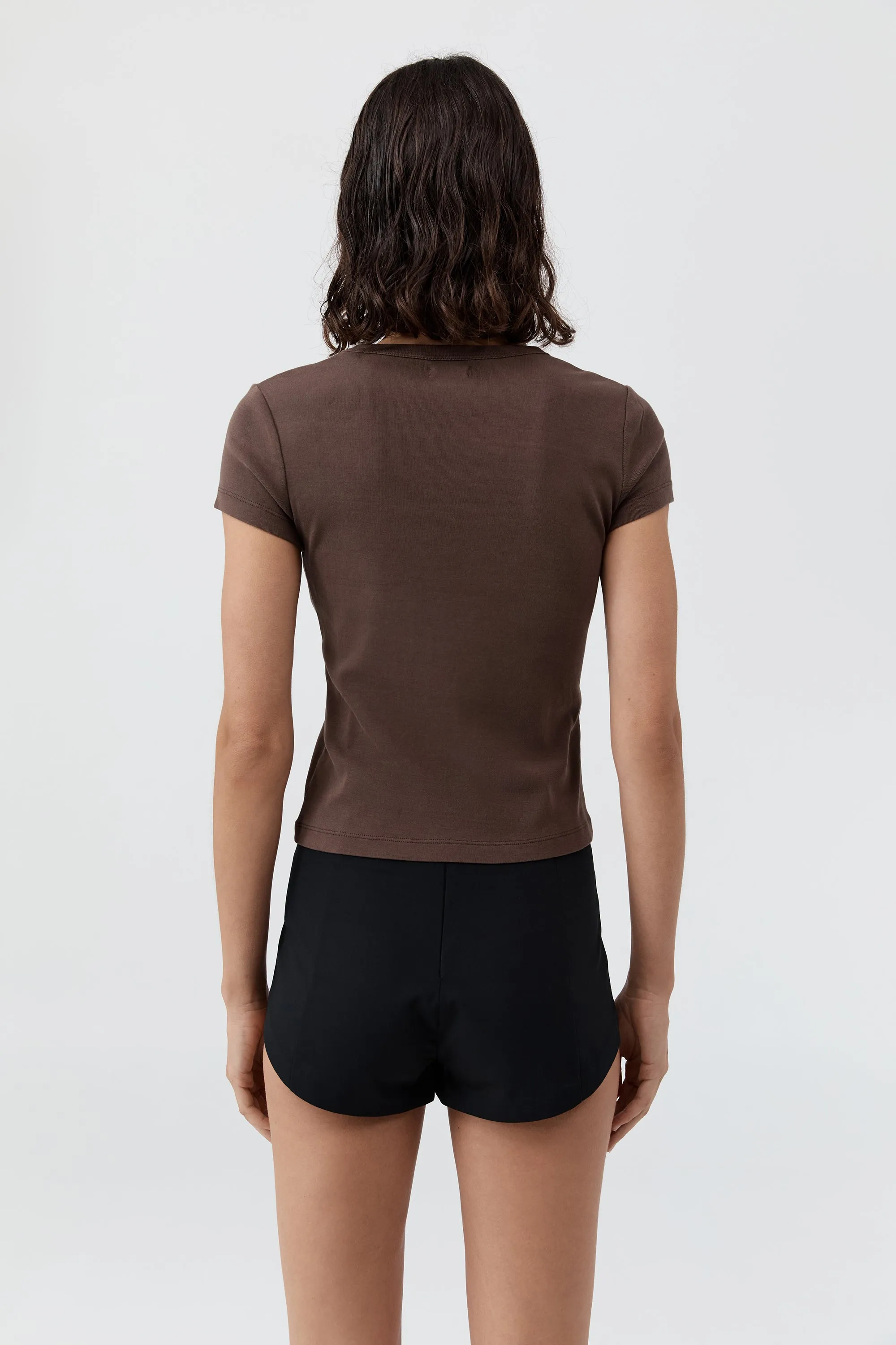 Wool Tailored Mini Short - Black sold by St. Agni product image thumbnail 4