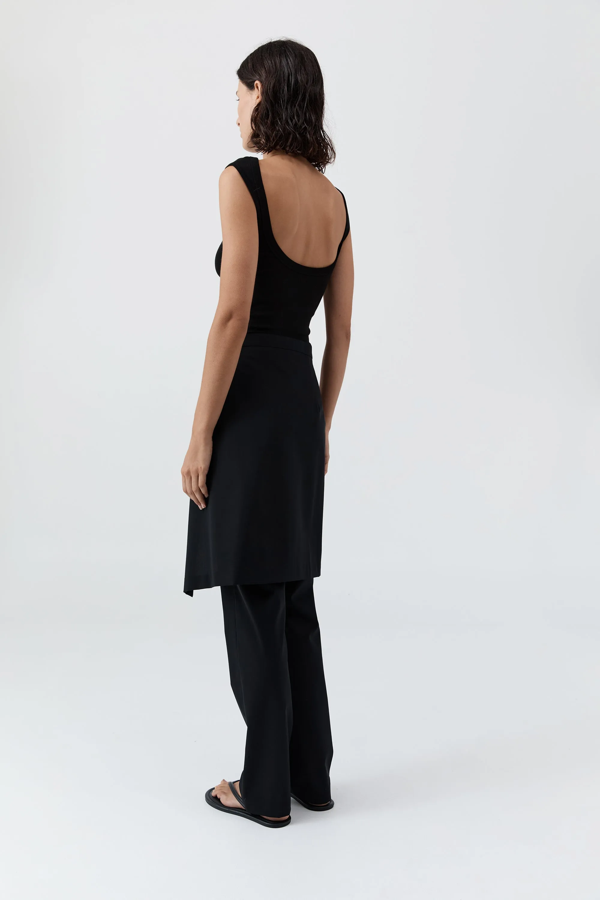 Wool Hybrid Skirt Pants - Black sold by St. Agni product image thumbnail 3