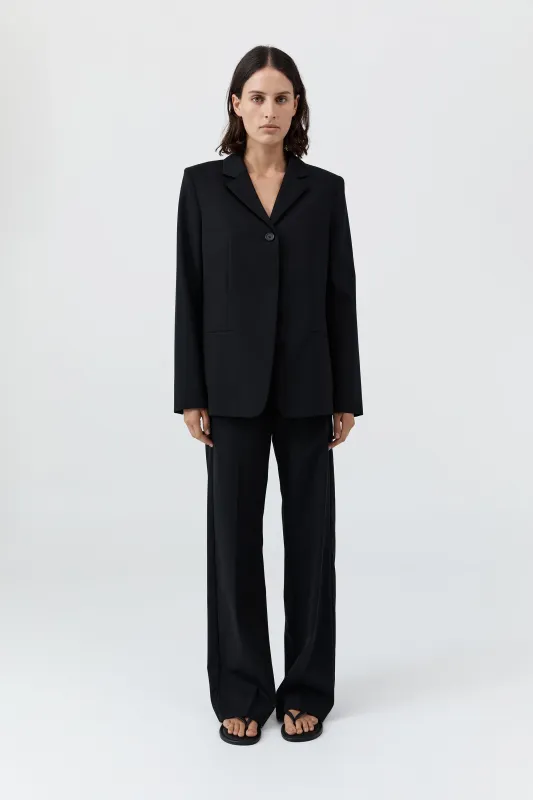 90s Wool Blazer - Black sold by St. Agni