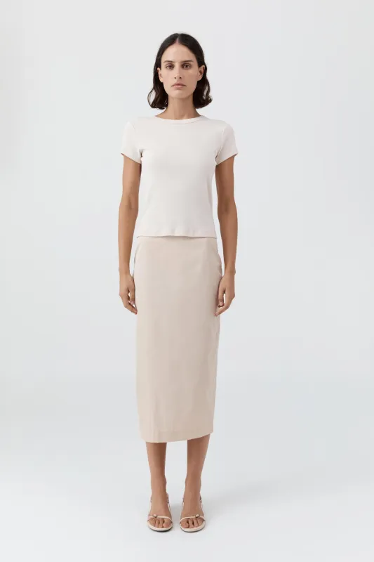 Paper Taffeta Column Skirt - Pink Salt sold by St. Agni