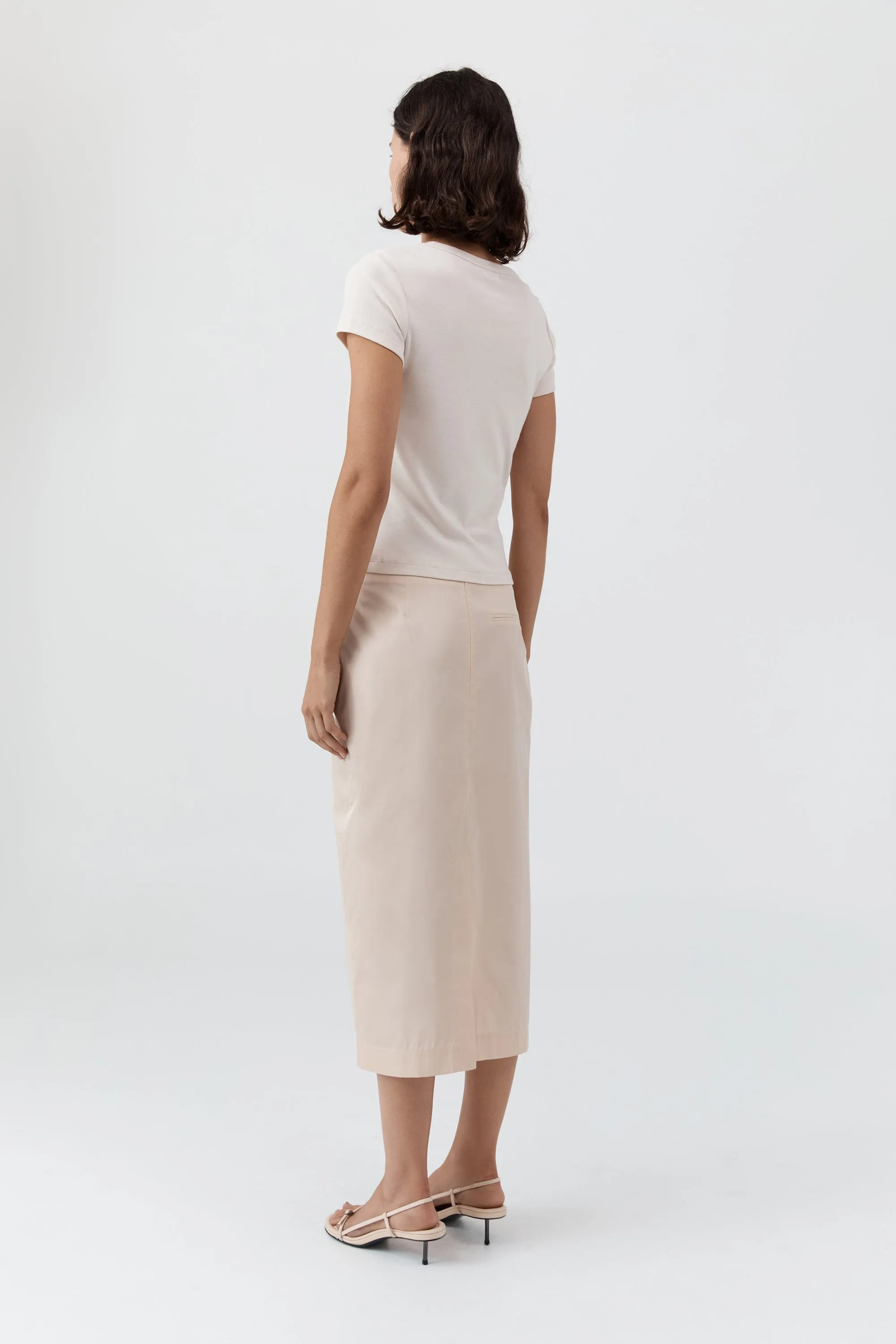 Paper Taffeta Column Skirt - Pink Salt sold by St. Agni product image thumbnail 5