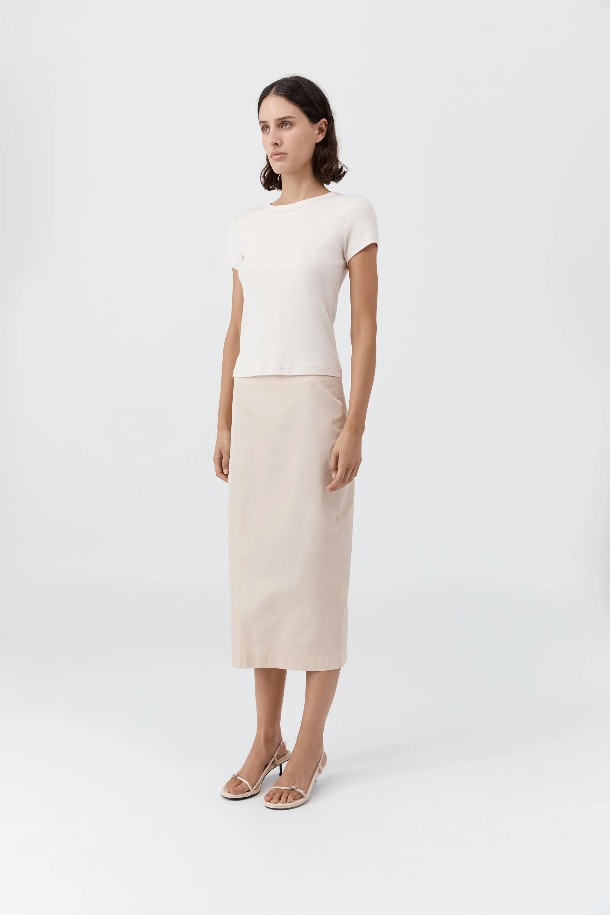 Paper Taffeta Column Skirt - Pink Salt sold by St. Agni product image thumbnail 4