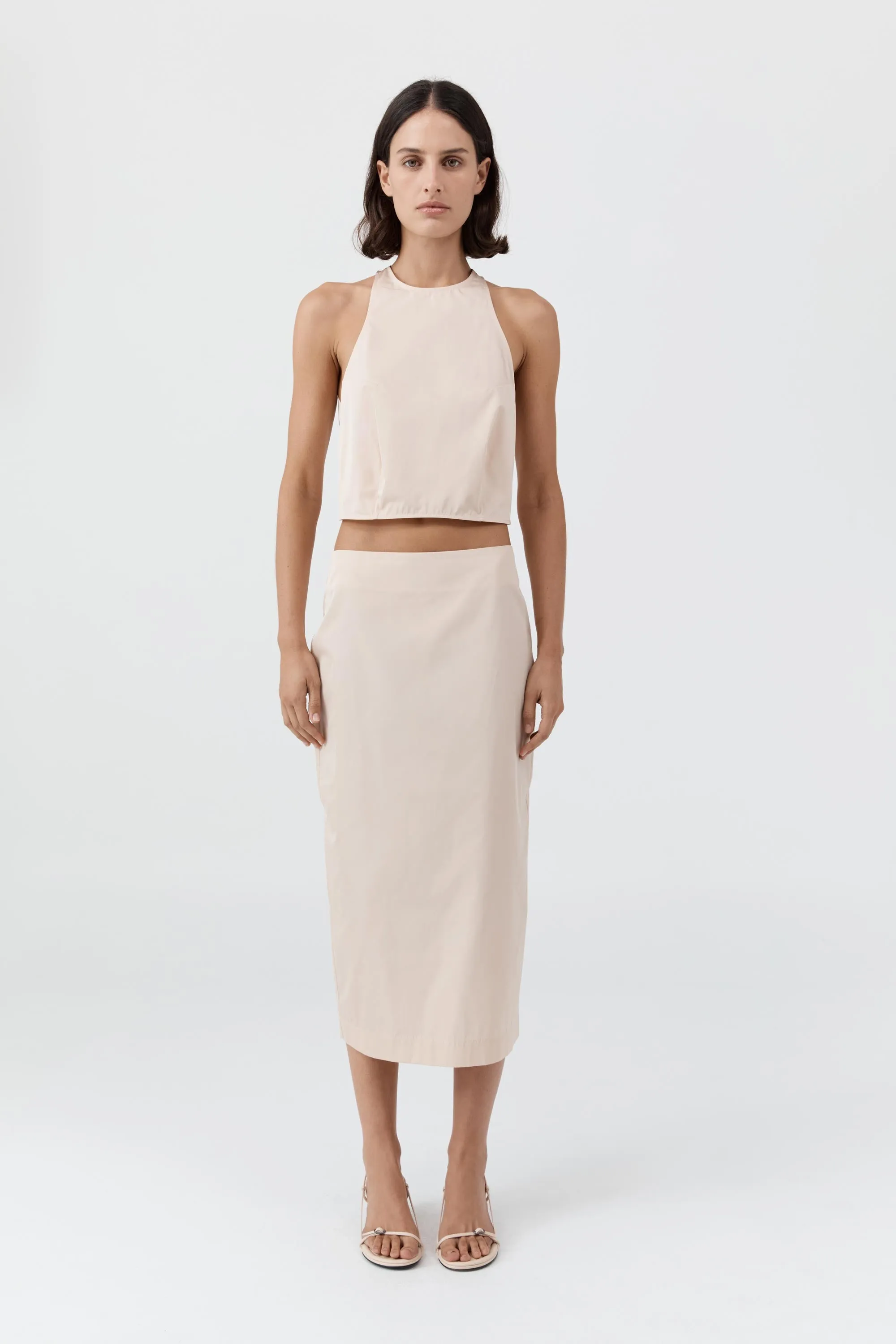 Paper Taffeta Cocoon Top - Pink Salt sold by St. Agni