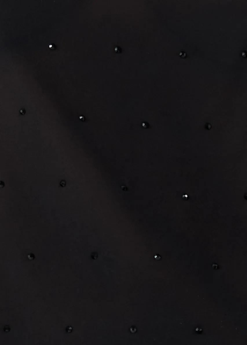 Silk Glass Beaded Skirt - Black sold by St. Agni product image thumbnail 5