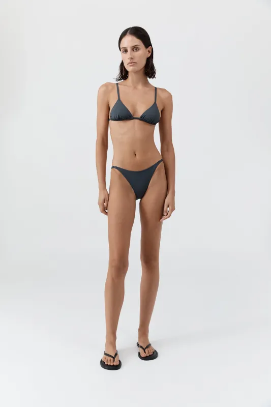 Triangle Bikini Top - Graphite sold by St. Agni