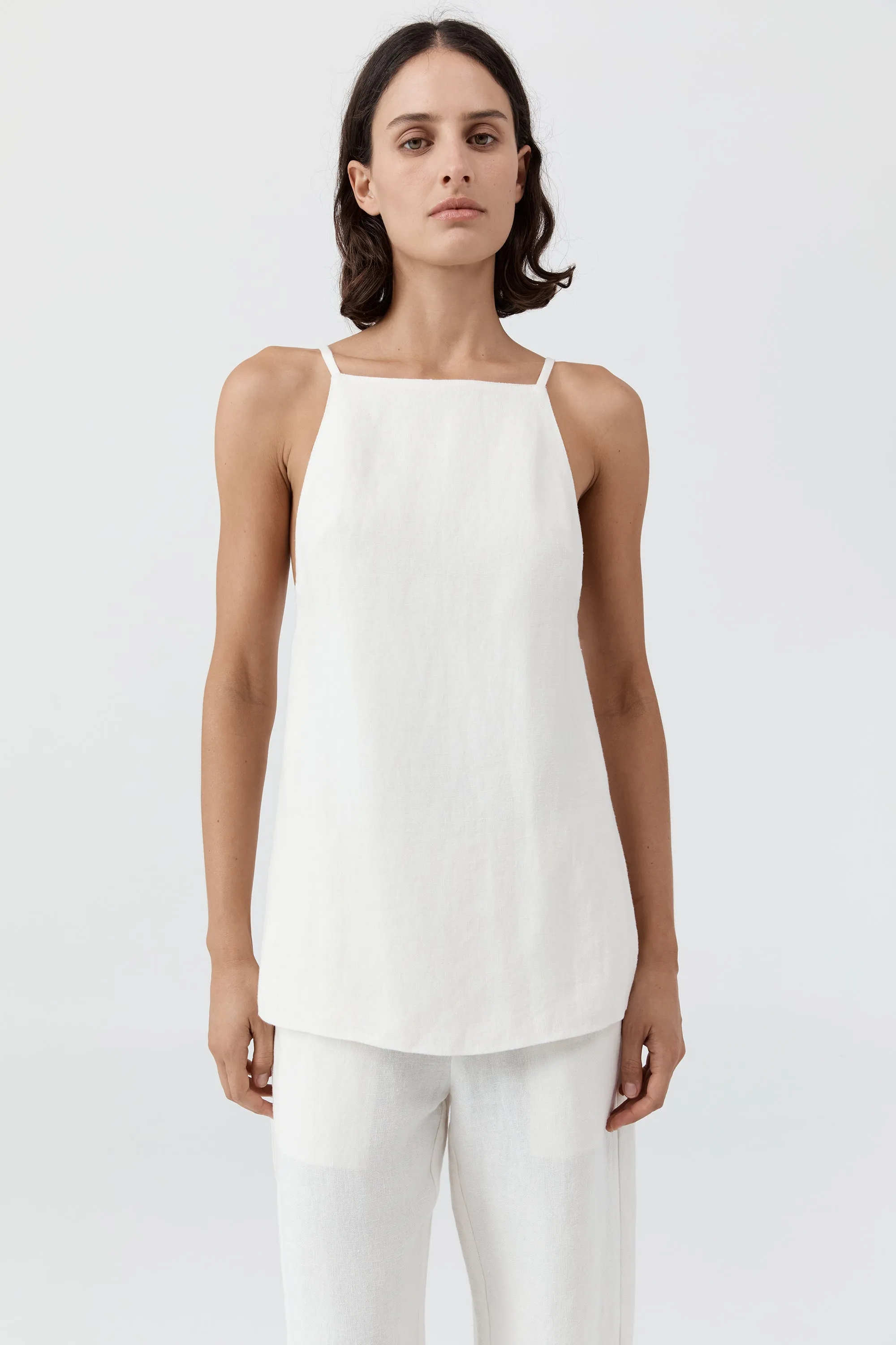 Belted Side Detail Top - Off White sold by St. Agni product image thumbnail 3